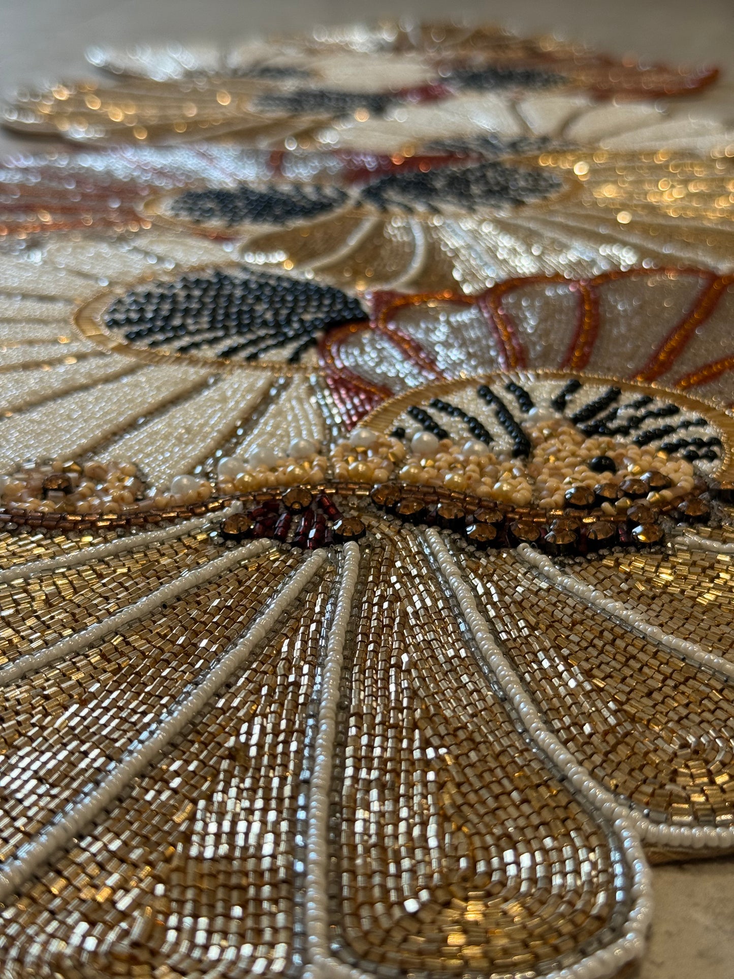 Seahorses Beaded Runner , Set of 1