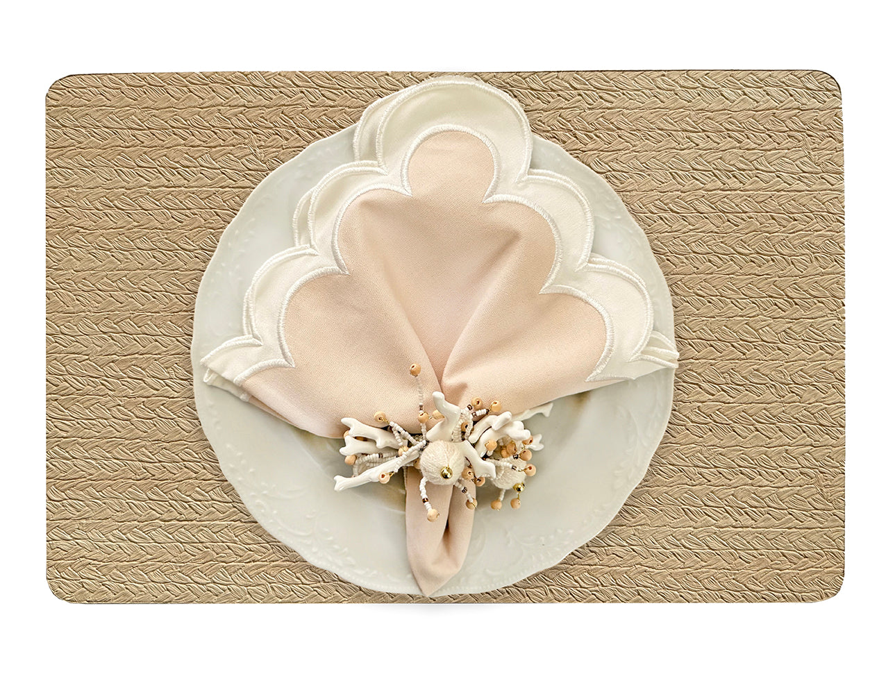 Wheat Rectangle Placemat in Natural, Set of 4