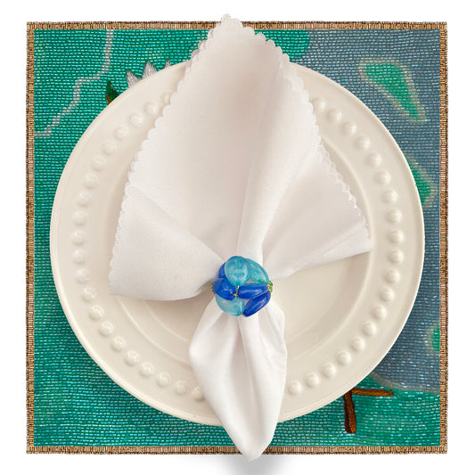 Tulips Beaded Placemat , Set of 2