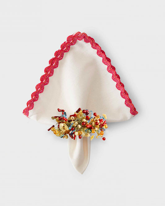 The Golden Beach Napkin Ring, Set of 4