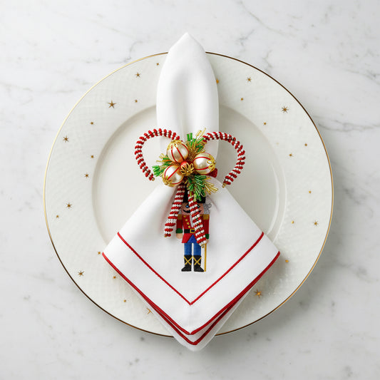 The Candy Cane Napkin Ring, Set of 4