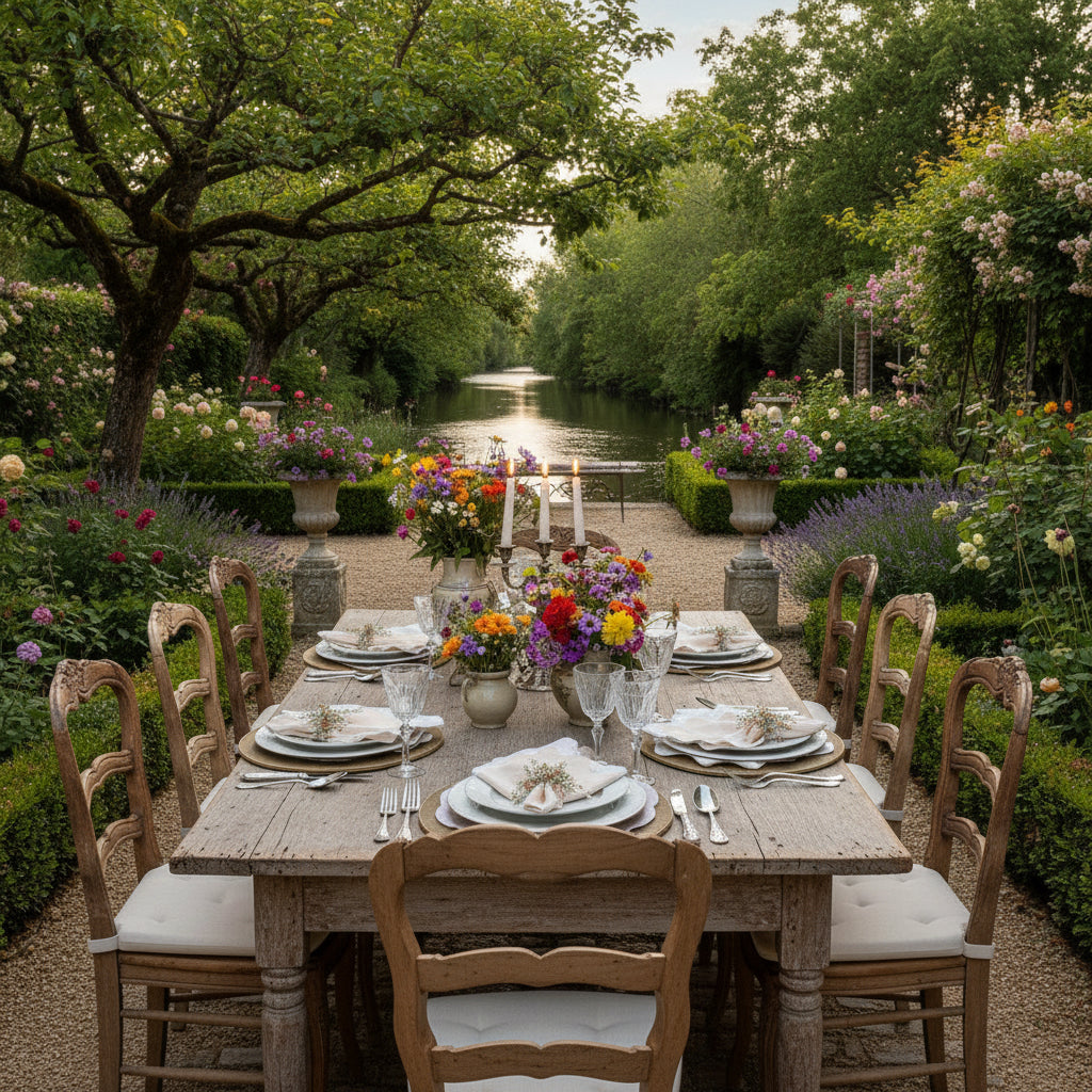 Wish Round Placemat in Gold, Set of 4