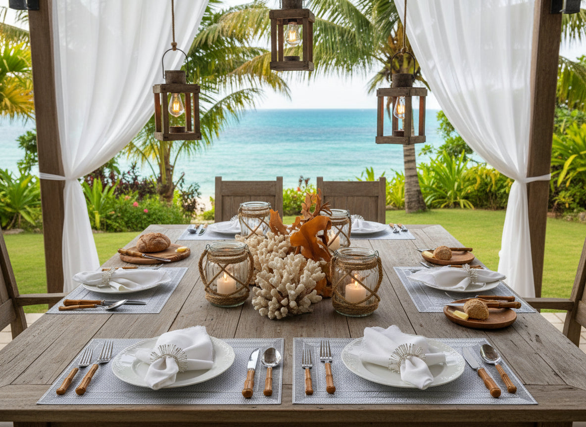 Border Rectangle Placemat in Silver, Set of 4 Silver