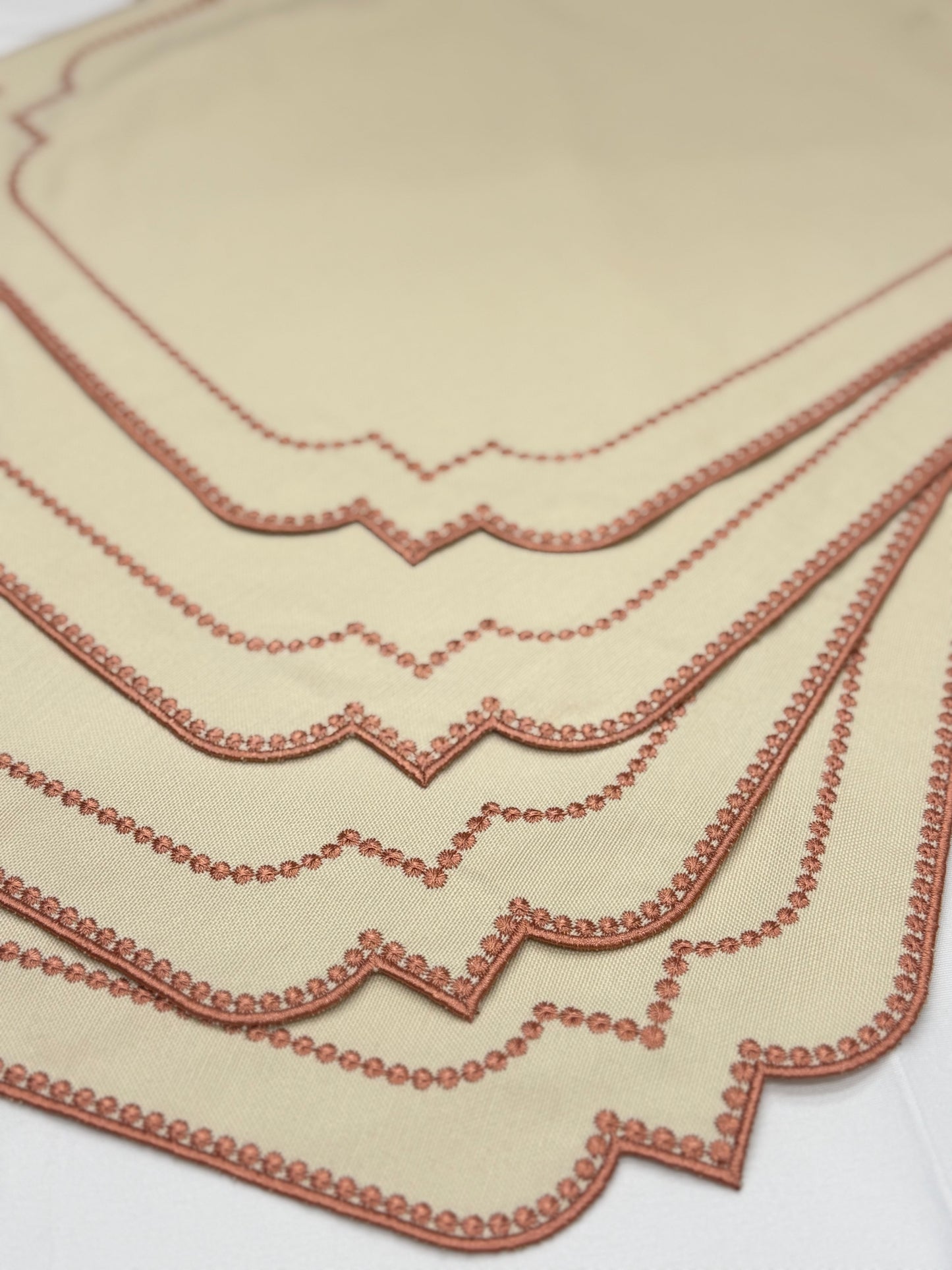 Sample Embroidered Stars placemat x 4