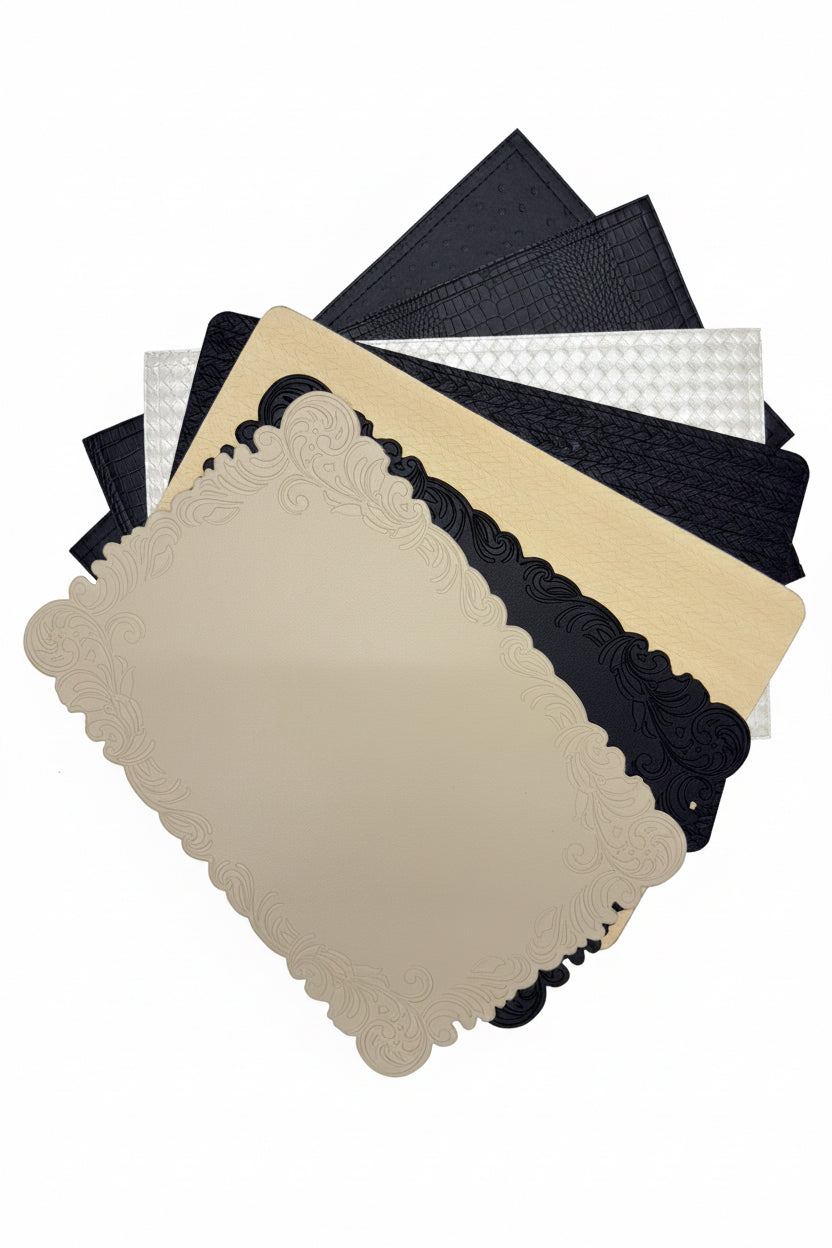 Faux leather style placemats. X 7