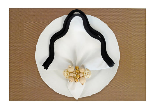 Gold Rectangle Placemat, Set of 4