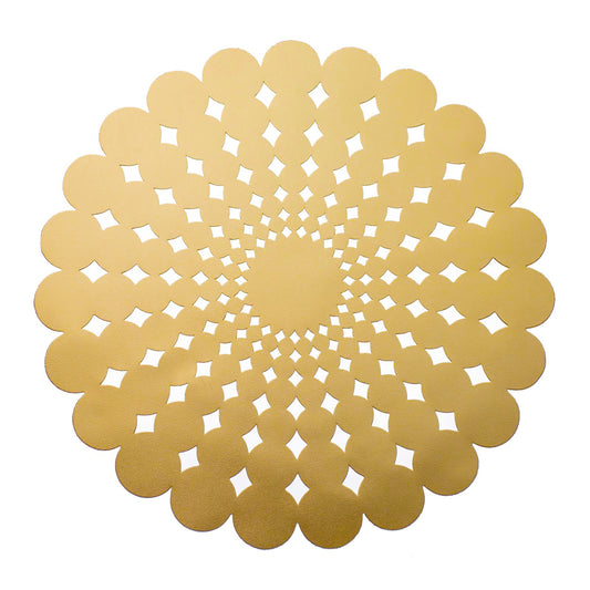 Samples Fleur Placemat in Gold, x 4