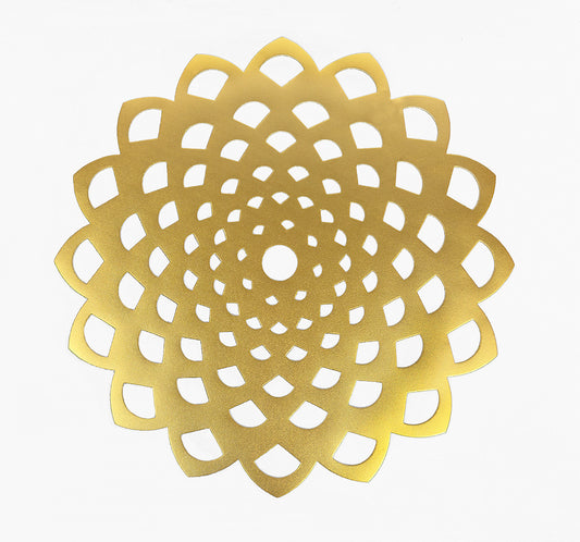 Samples Star Placemat in Gold, x 4