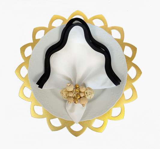 Star Placemat in Gold, Set of 4