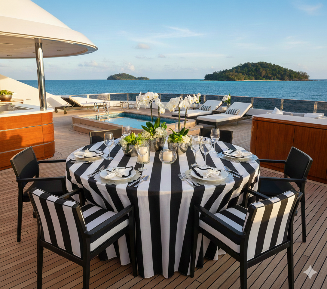 Fleur Placemat in Silver, Set of 4