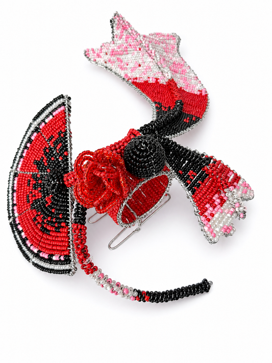 Lady in Red Napkin ring