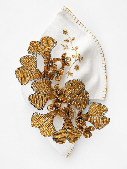 Champagne Bloom Napkin ring
