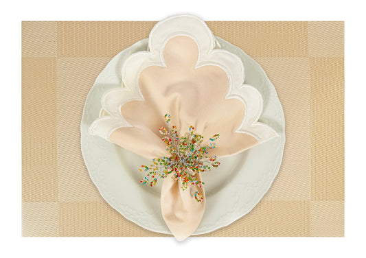 Ivory Rectangle Placemat, Set of 4