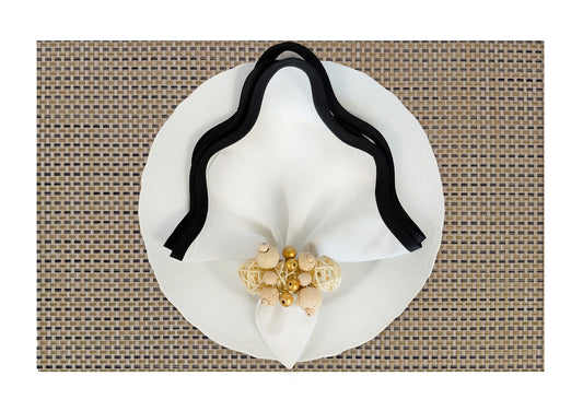 Multi Brown weave Rectangle Placemat, Set of 4