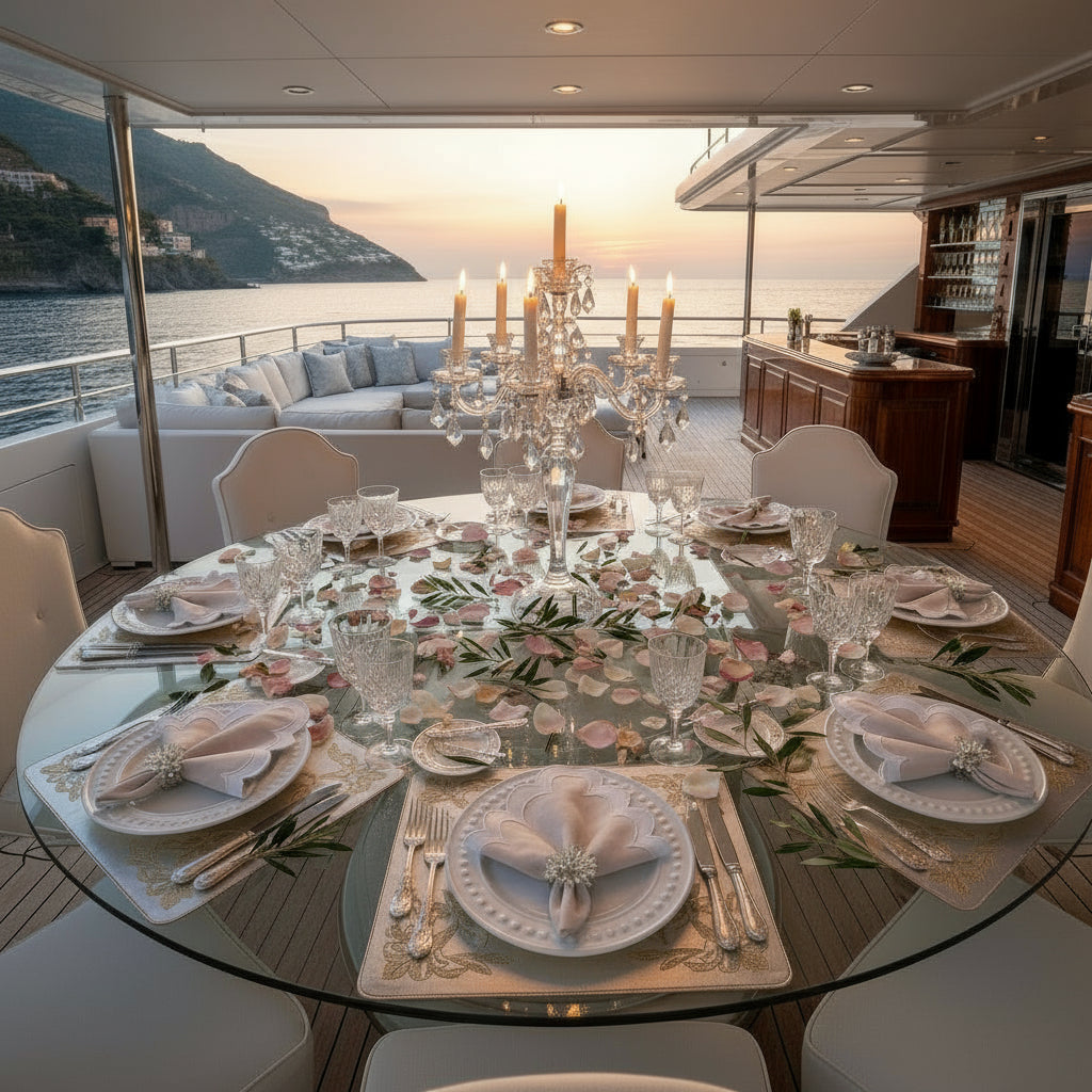 The Crystal Chandelier Napkin Ring, Set of 4