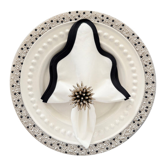 St Tropez Beaded Placemat , Set of 2