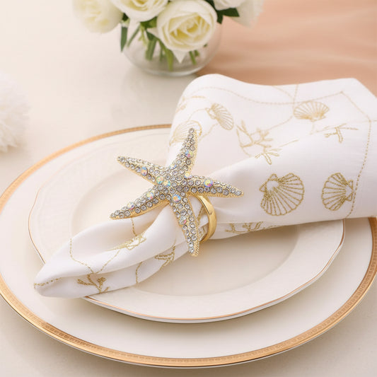 The Starfish Napkin Ring, Set of 4
