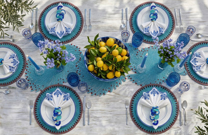 The Azure Beaded placemat, Set of 2