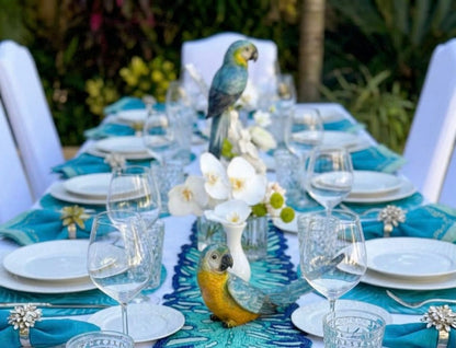 Tropical Paradise Beaded Runner , Set of 1