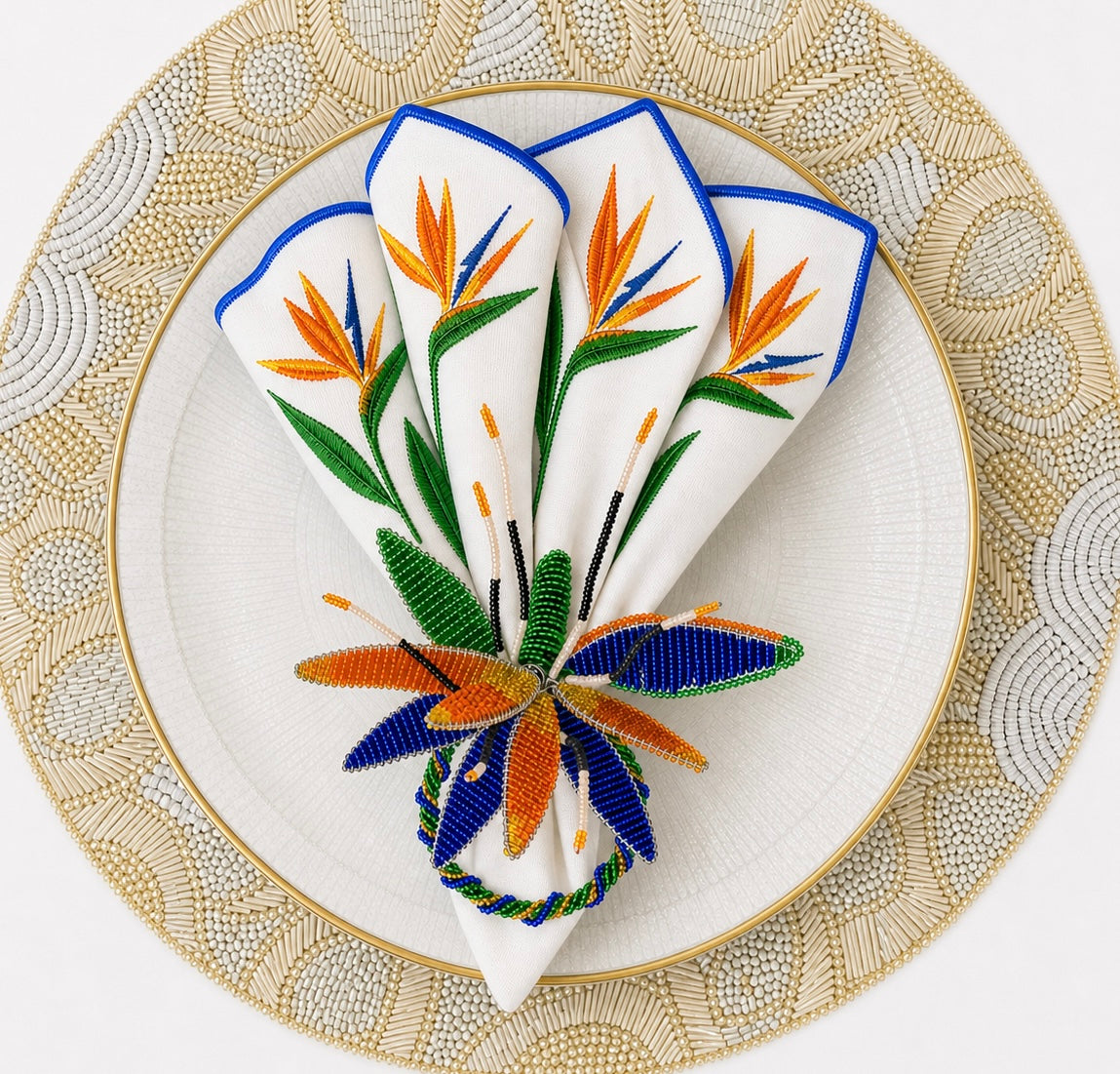 Paris beaded placemat
