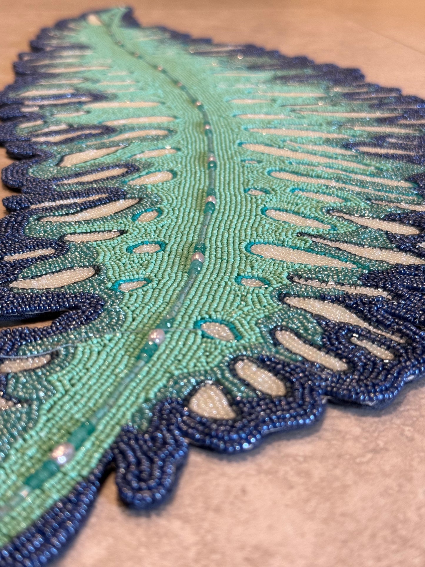 Tropical Paradise Beaded Runner , Set of 1