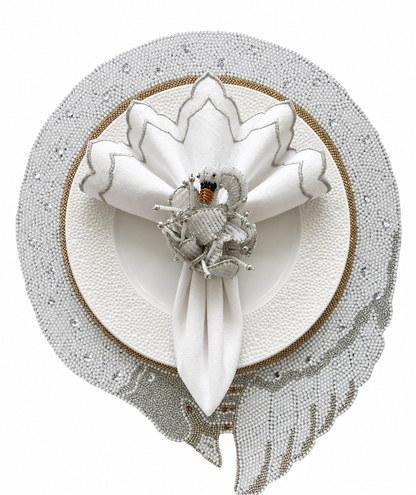 The Swan Lake Beaded placemat, 1 piece