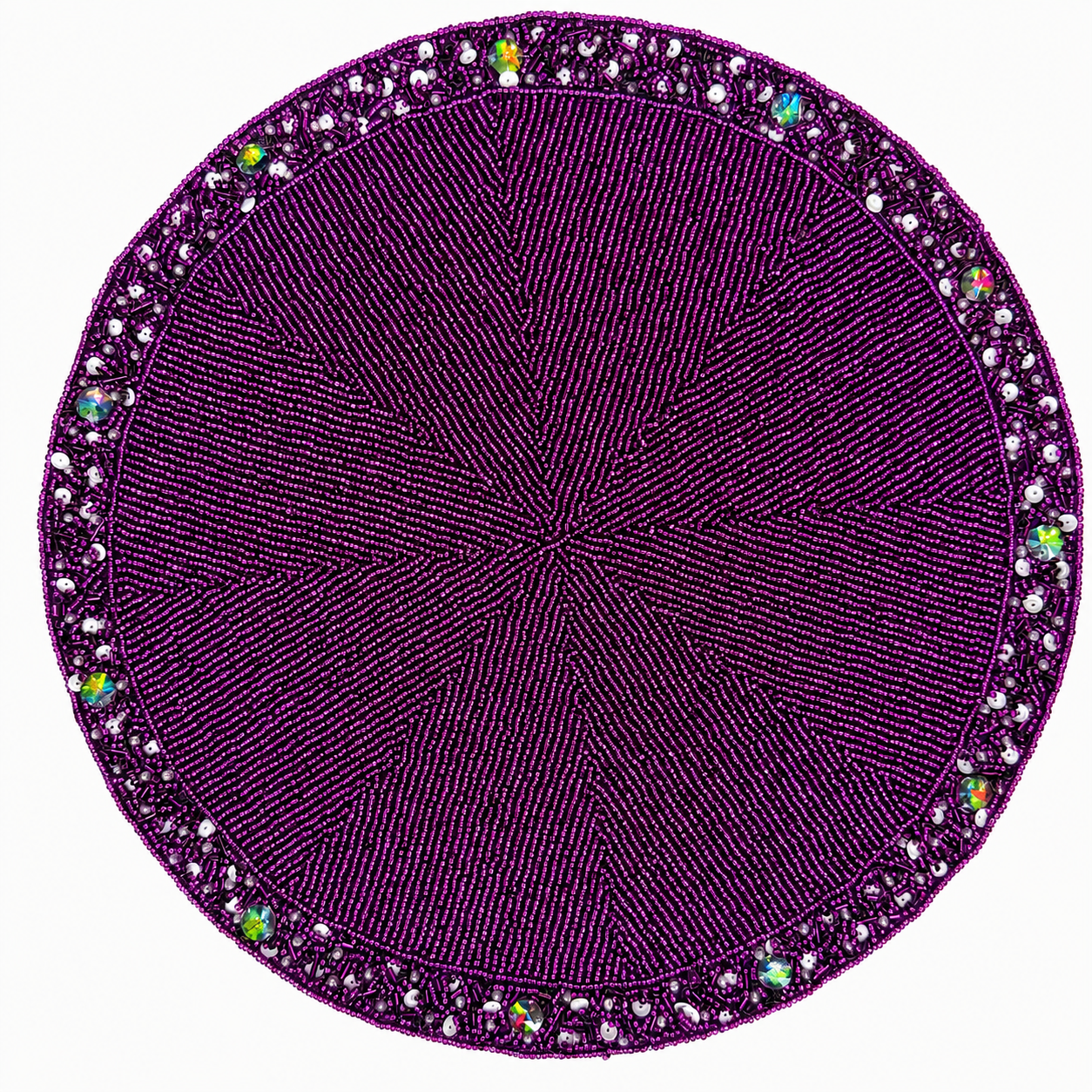 The Bordeaux Beaded placemat, Set of 2