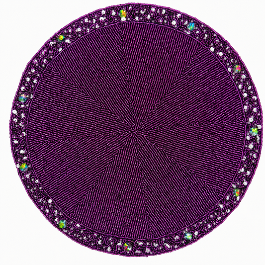 The Bordeaux Beaded placemat, Set of 2