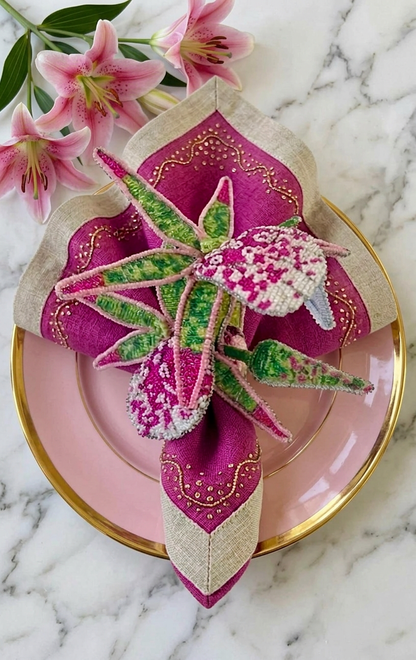 Stargazer Lily Napkin ring
