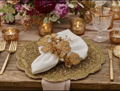 Aurelia beaded placemat - Set of 2
