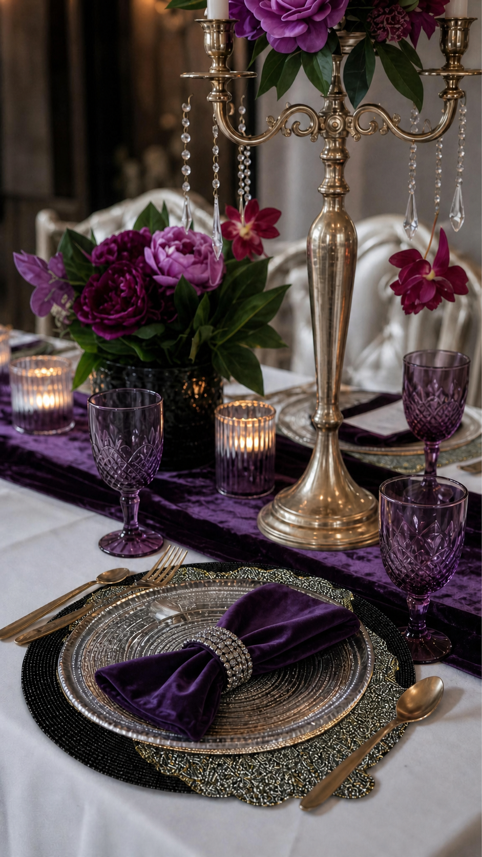 Moonlight beaded placemat