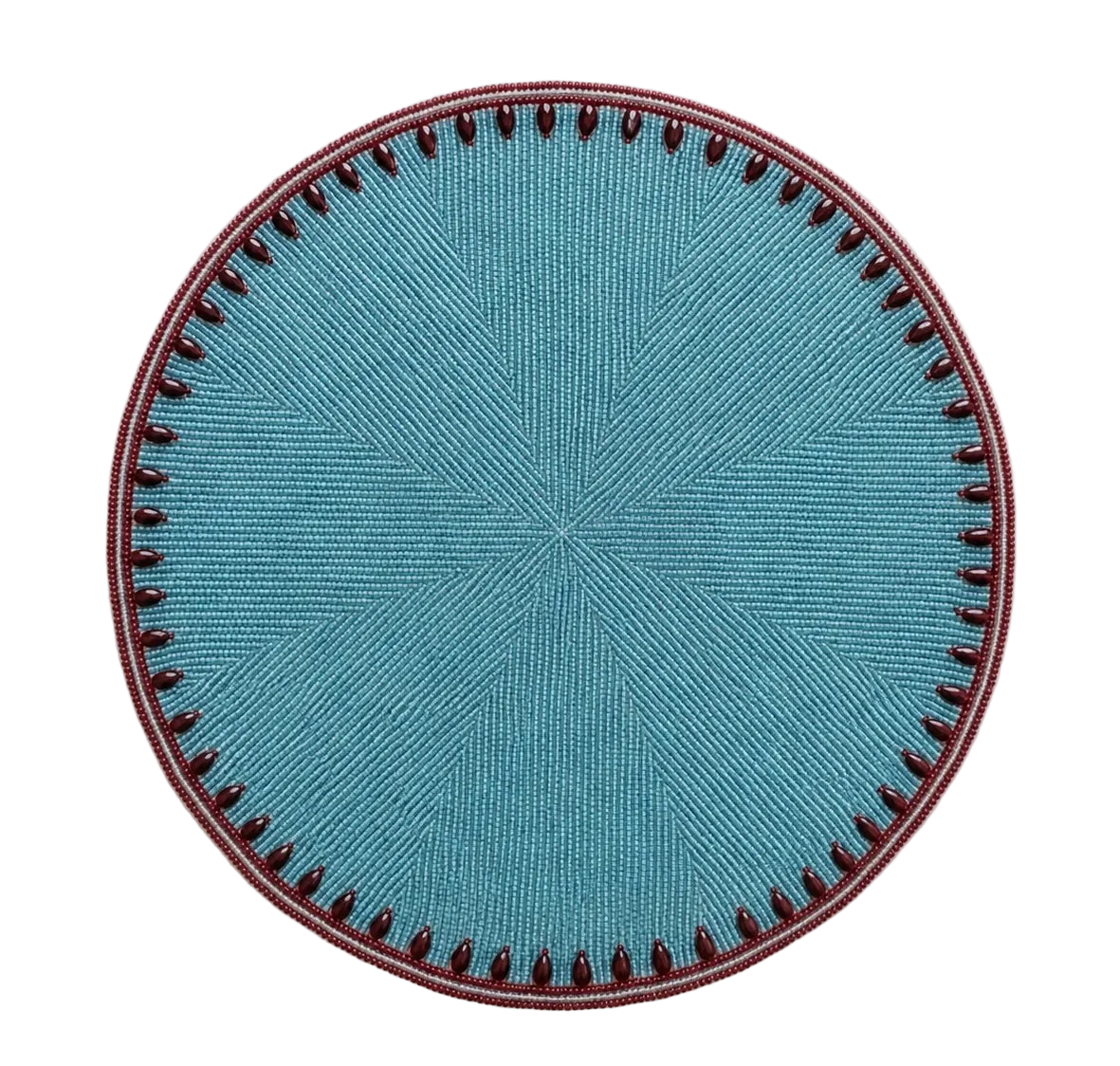 The Azure Beaded placemat, Set of 2
