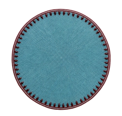 The Azure Beaded placemat, Set of 2