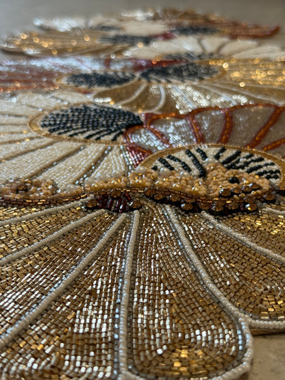 Seahorses Beaded Runner , Set of 1