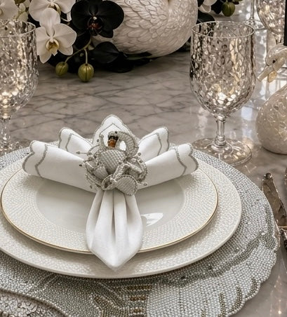 The Swan Lake Beaded placemat, 1 piece