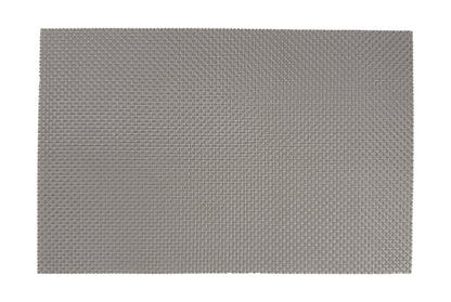 Dark Silver Large weave Rectangle Placemat, Set of 4