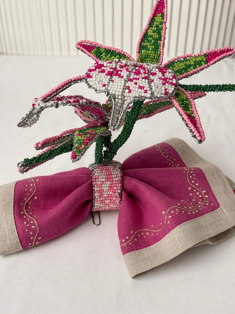 Stargazer Lily Napkin ring