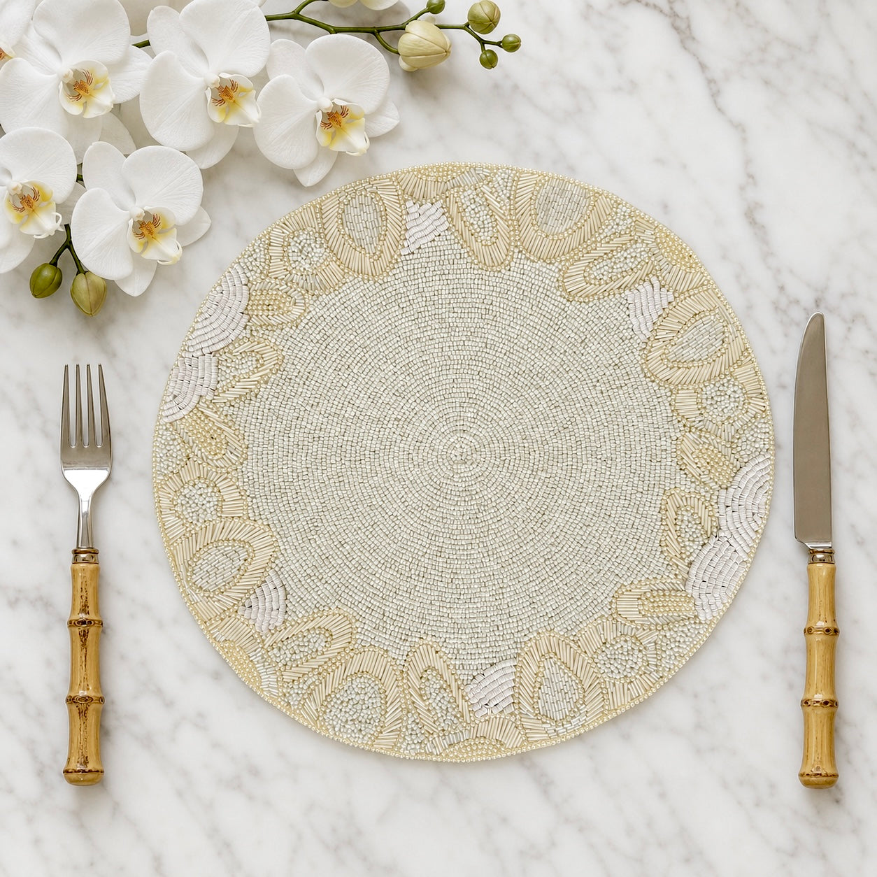 Paris beaded placemat