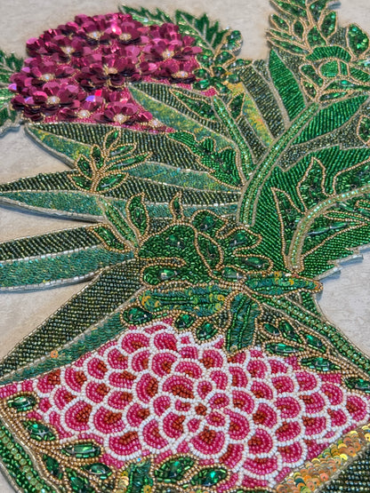 English Garden Beaded Runner , Set of 1