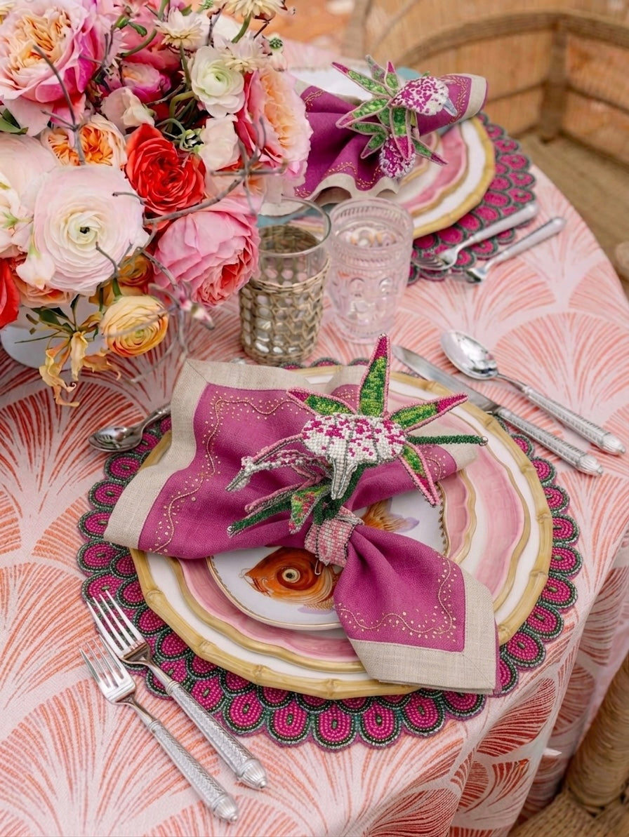 Stargazer Lily Napkin ring