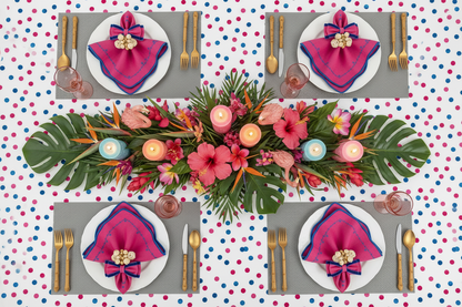 Dark Silver Large weave Rectangle Placemat, Set of 4