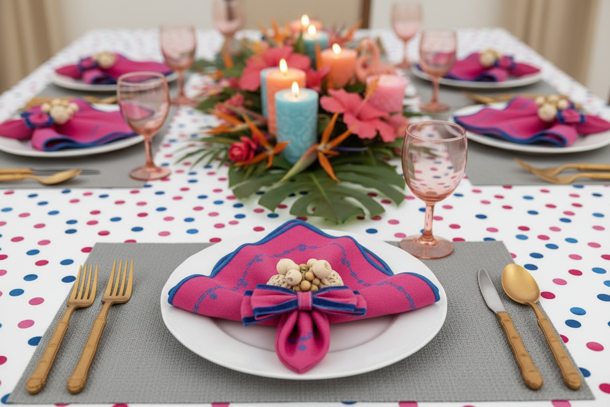 Dark Silver Large weave Rectangle Placemat, Set of 4