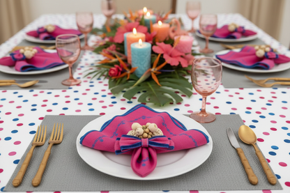 Dark Silver Large weave Rectangle Placemat, Set of 4