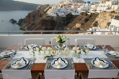 Dark Silver Large weave Rectangle Placemat, Set of 4