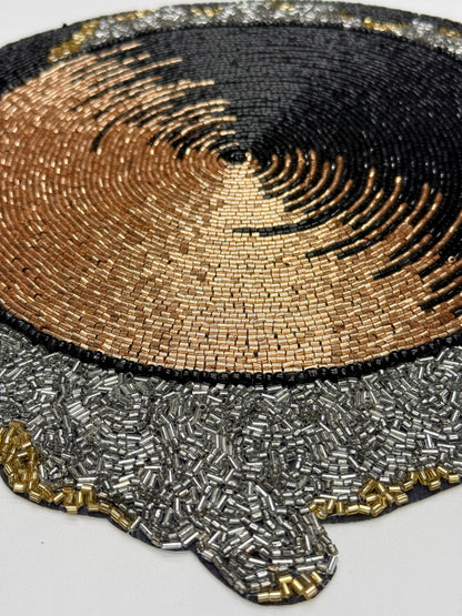 Moonlight beaded placemat