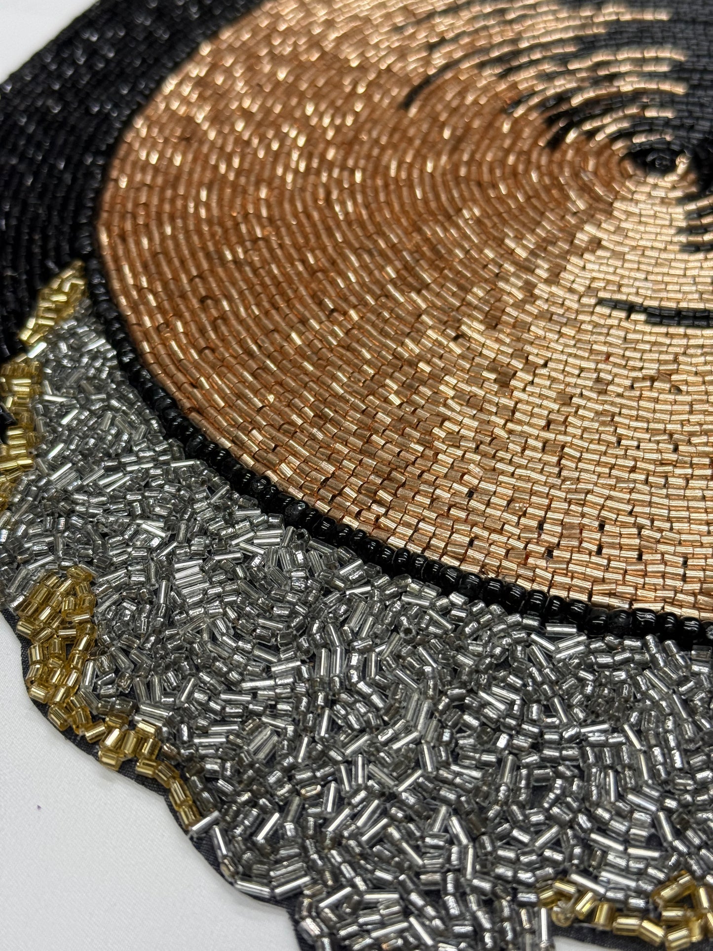 Moonlight beaded placemat