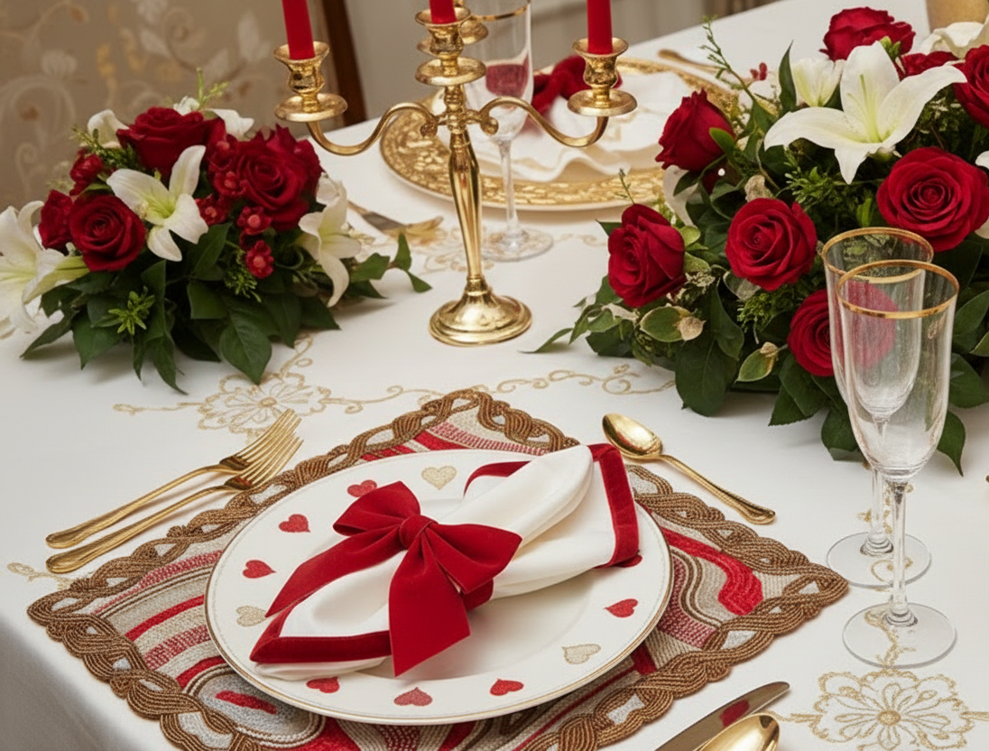 Abstract Beaded Placemat, Set of 2