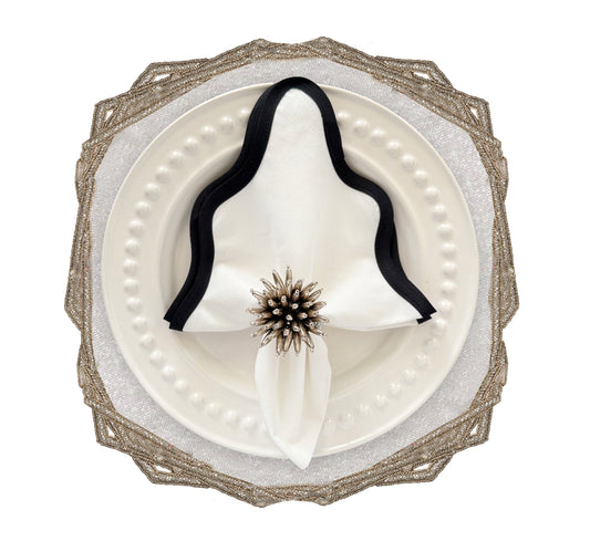 Amalfi Beaded Placemat , Set of 2