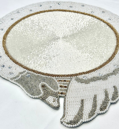 The Swan Lake Beaded placemat, 1 piece
