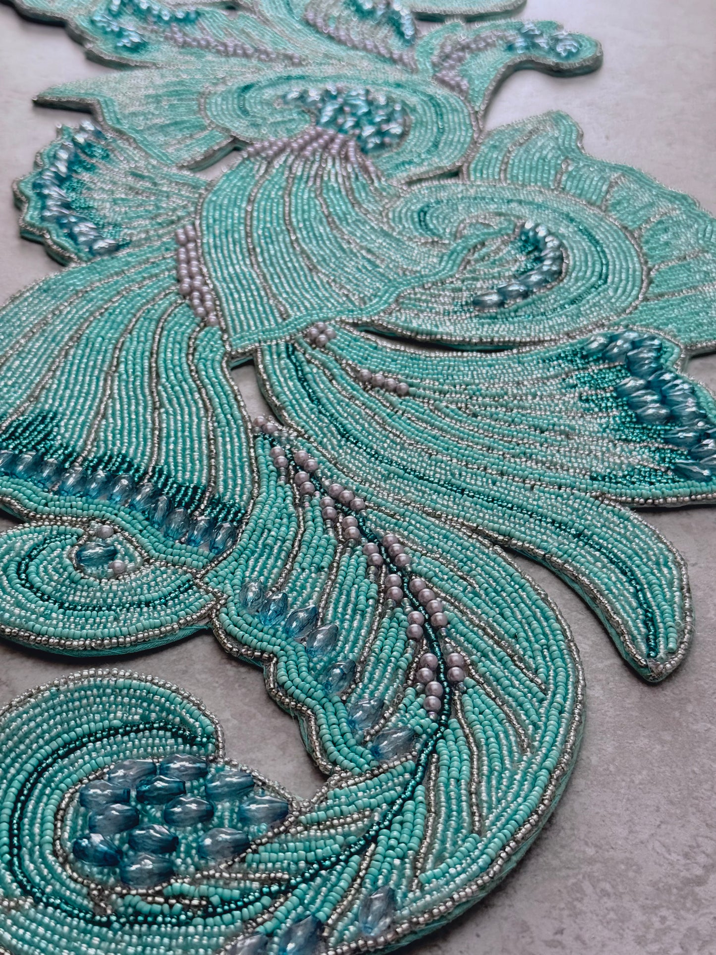 Whispers Beaded Runner , Set of 1